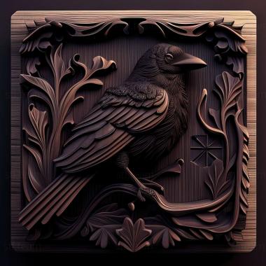 3D model magpie (STL)